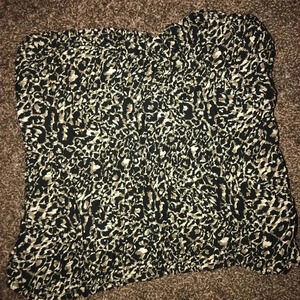 Cheetah print tube top